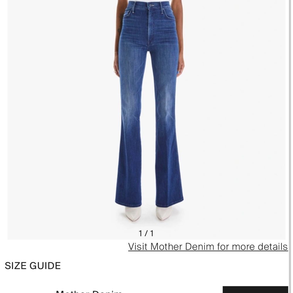 MOTHER THE MELLOW DRAMA ANCHOR POINT JEANS IN BLUE